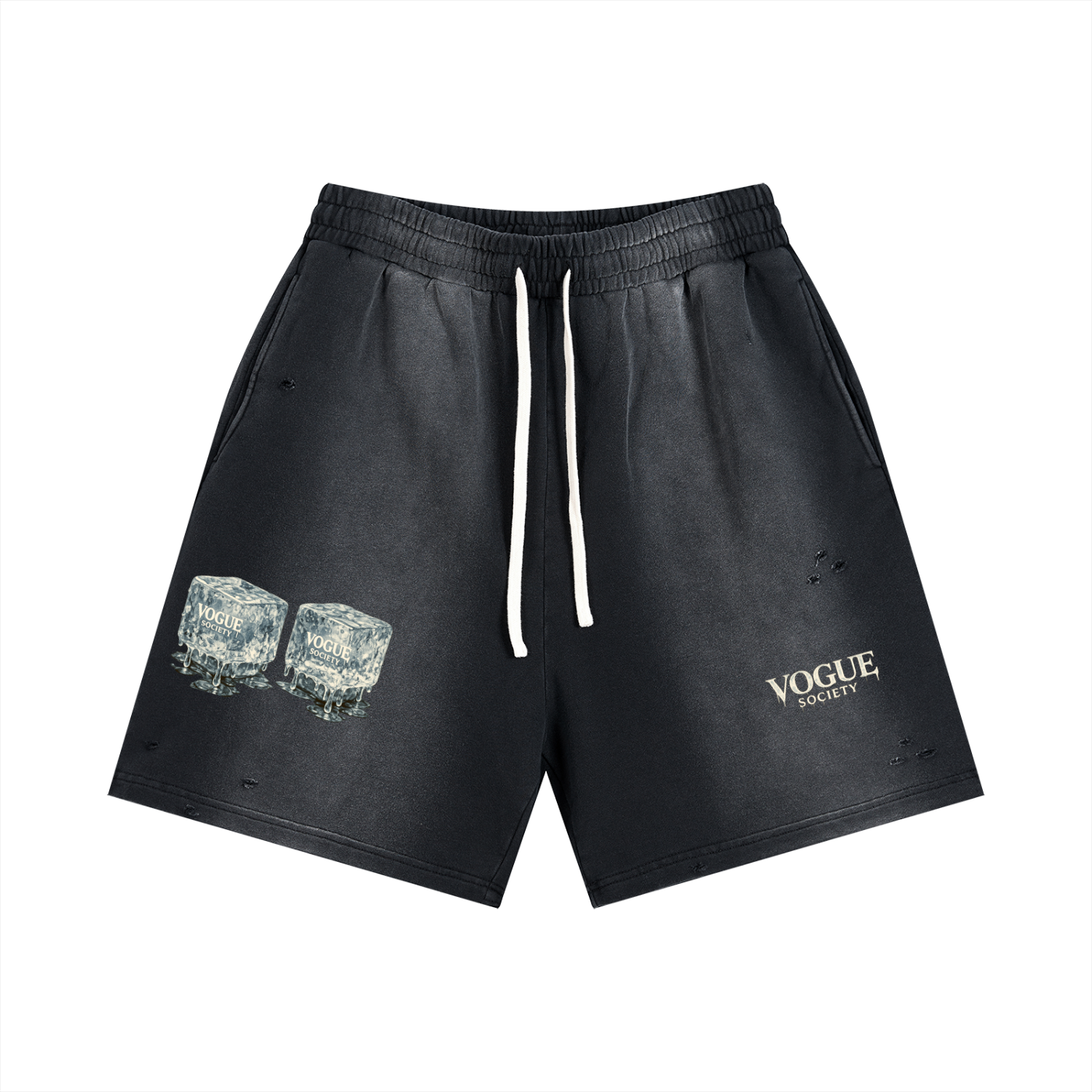 Sun Fade Distressed Shorts