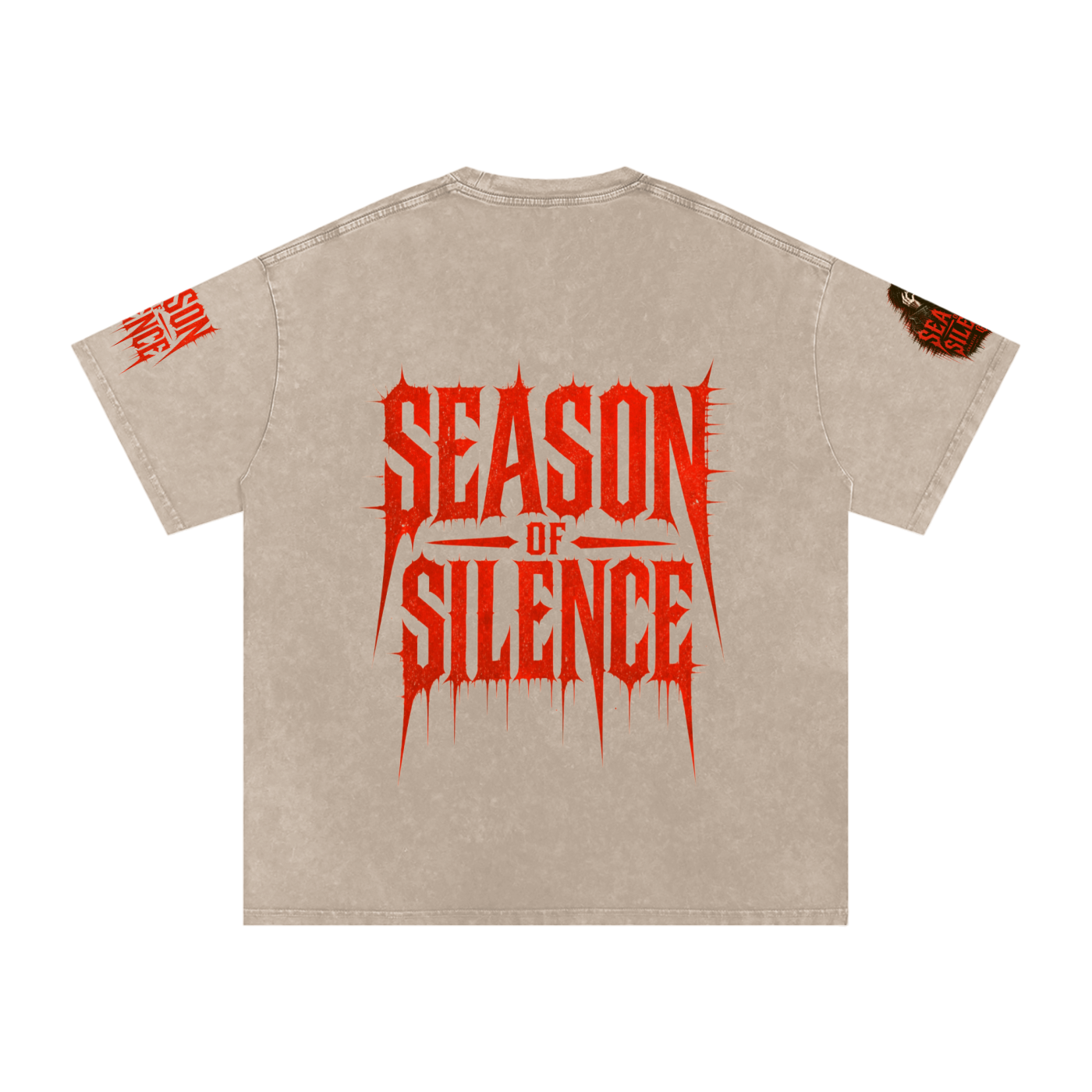 Snow Washed Oversized Cotton T-Shirt
