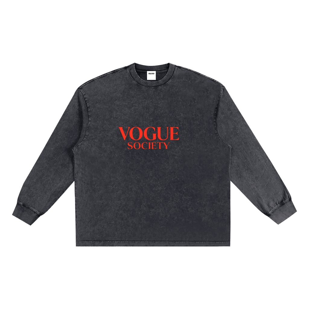 Snow Washed Frayed Edge T-Shirt