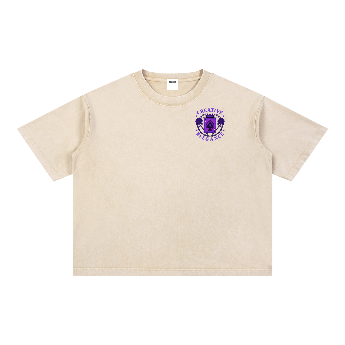 Mineral Wash Boxy Cotton T-Shirt