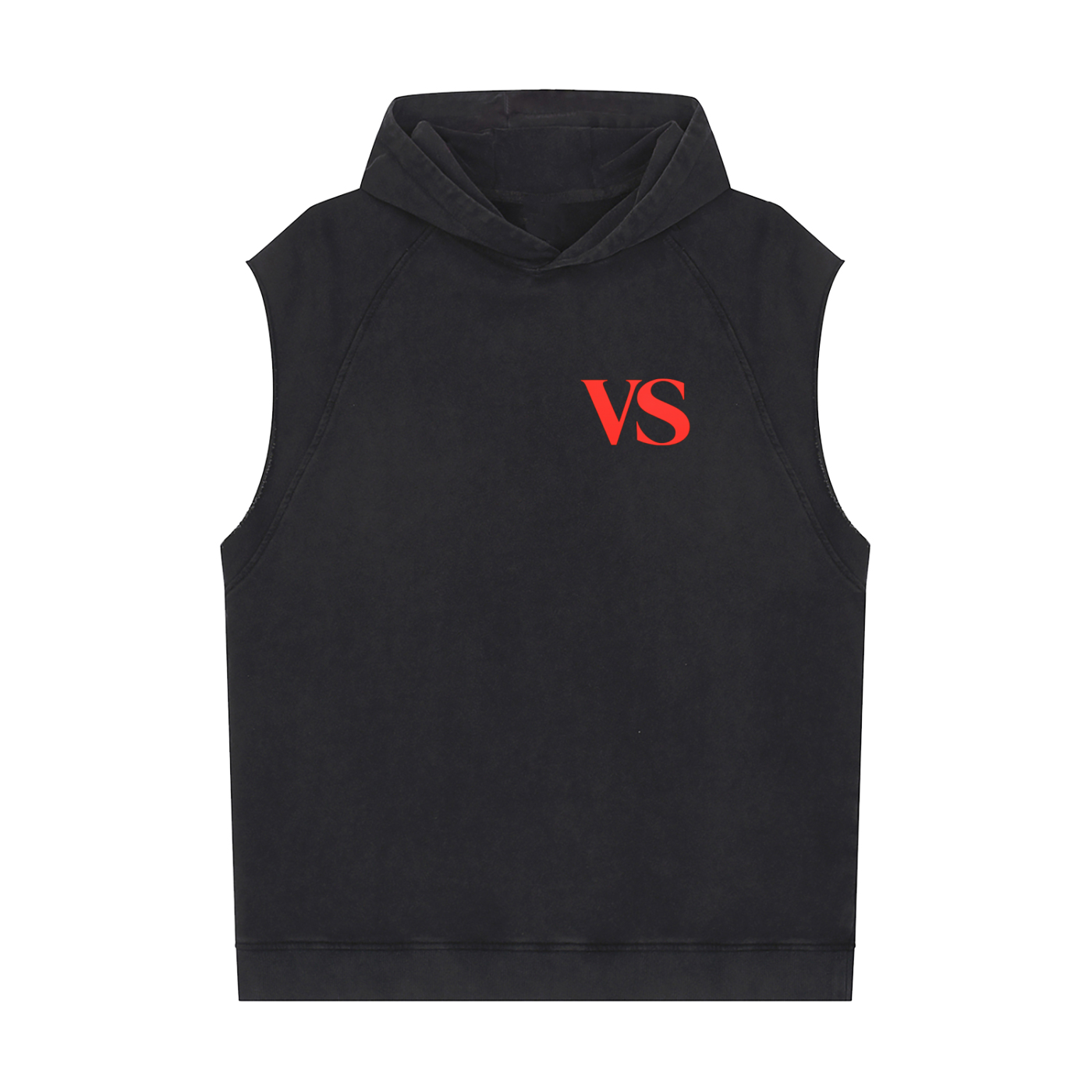 Snow Washed Sleeveless Hoodie