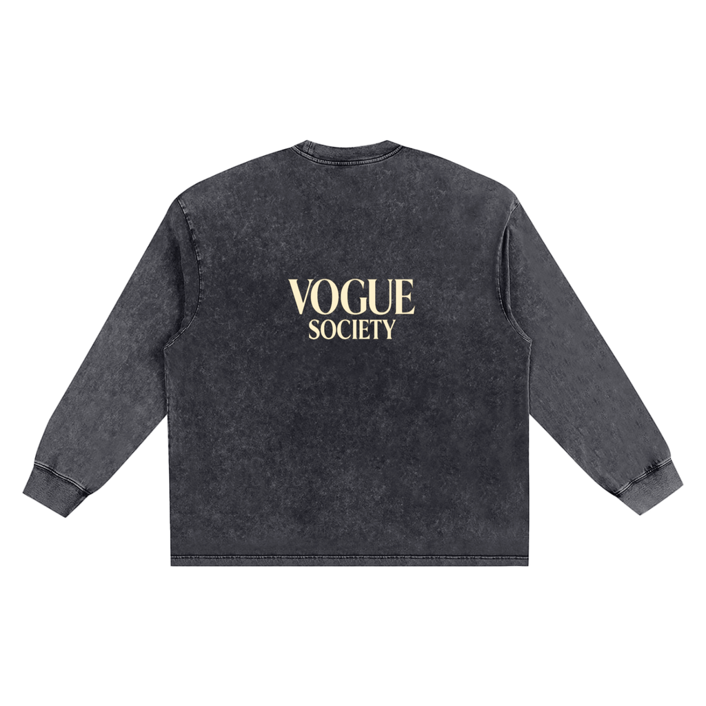 Snow Washed Frayed Edge T-Shirt