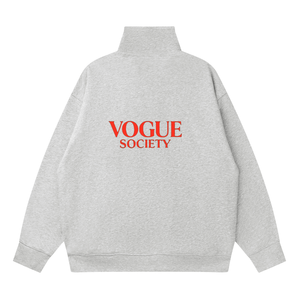 Quarter-Zip Drop Shoulder Sweatshirt