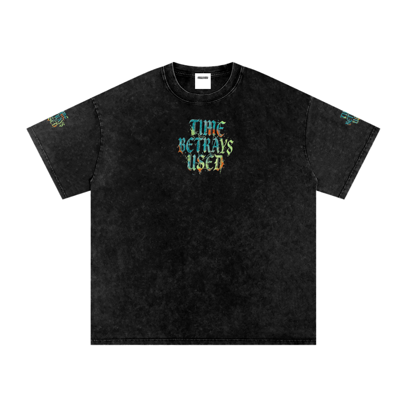 Snow Washed Oversized Cotton T-Shirt