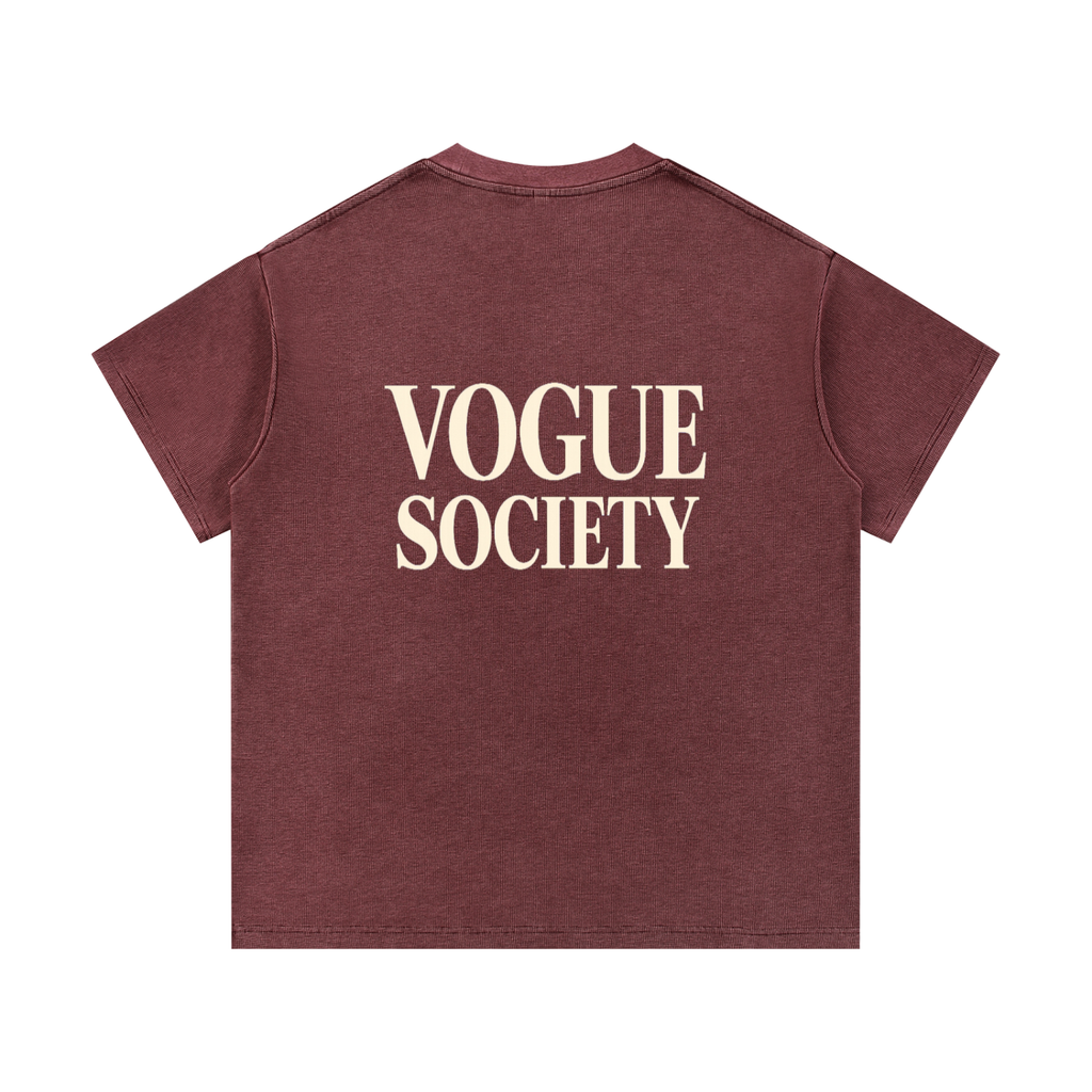 Mineral Wash Waffle Knit T-Shirt