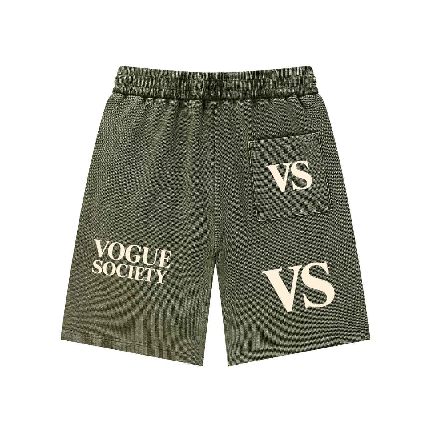 Mineral Wash Waffle Knit Shorts