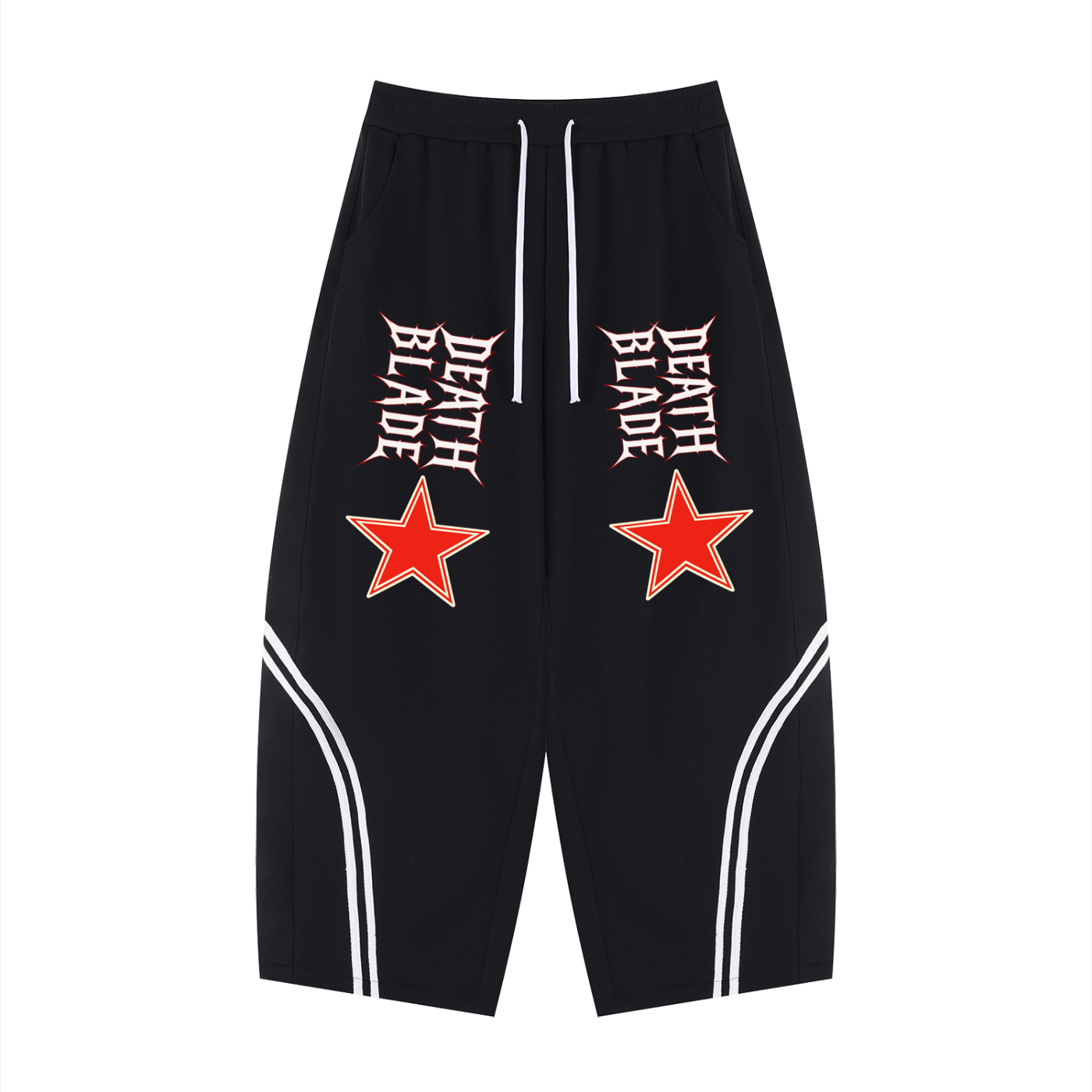 Unisex Wide Leg Piping Sweatpants