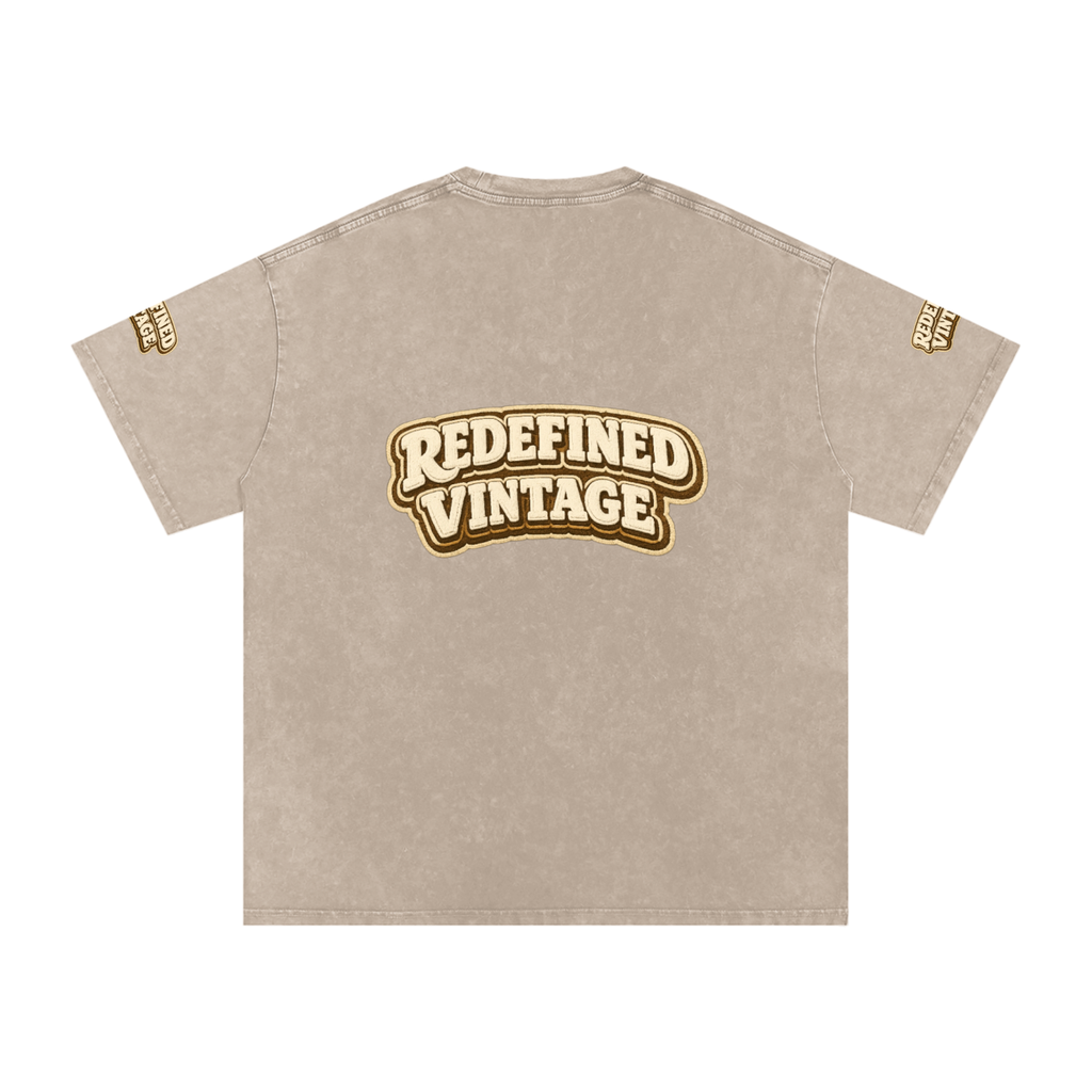 Snow Washed Oversized Cotton T-Shirt