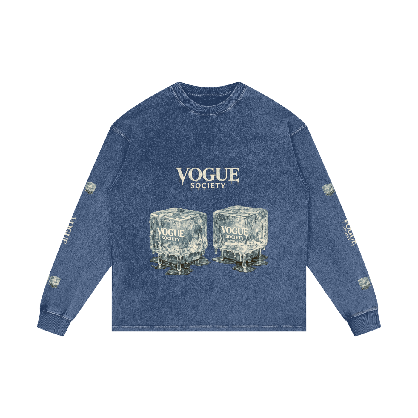 Acid Wash Oversize Long Sleeve T-Shirt