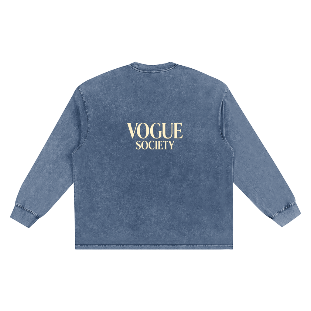 Snow Washed Frayed Edge T-Shirt