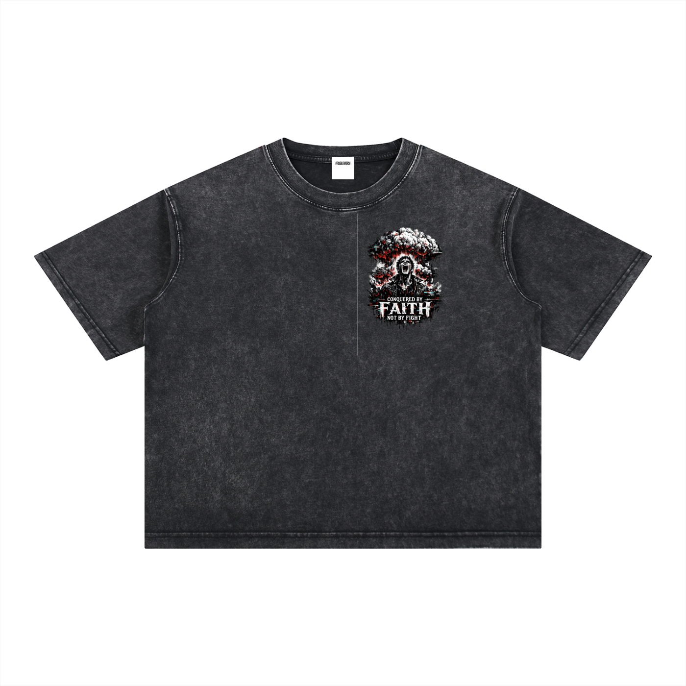 Mineral Wash Boxy Cotton T-Shirt