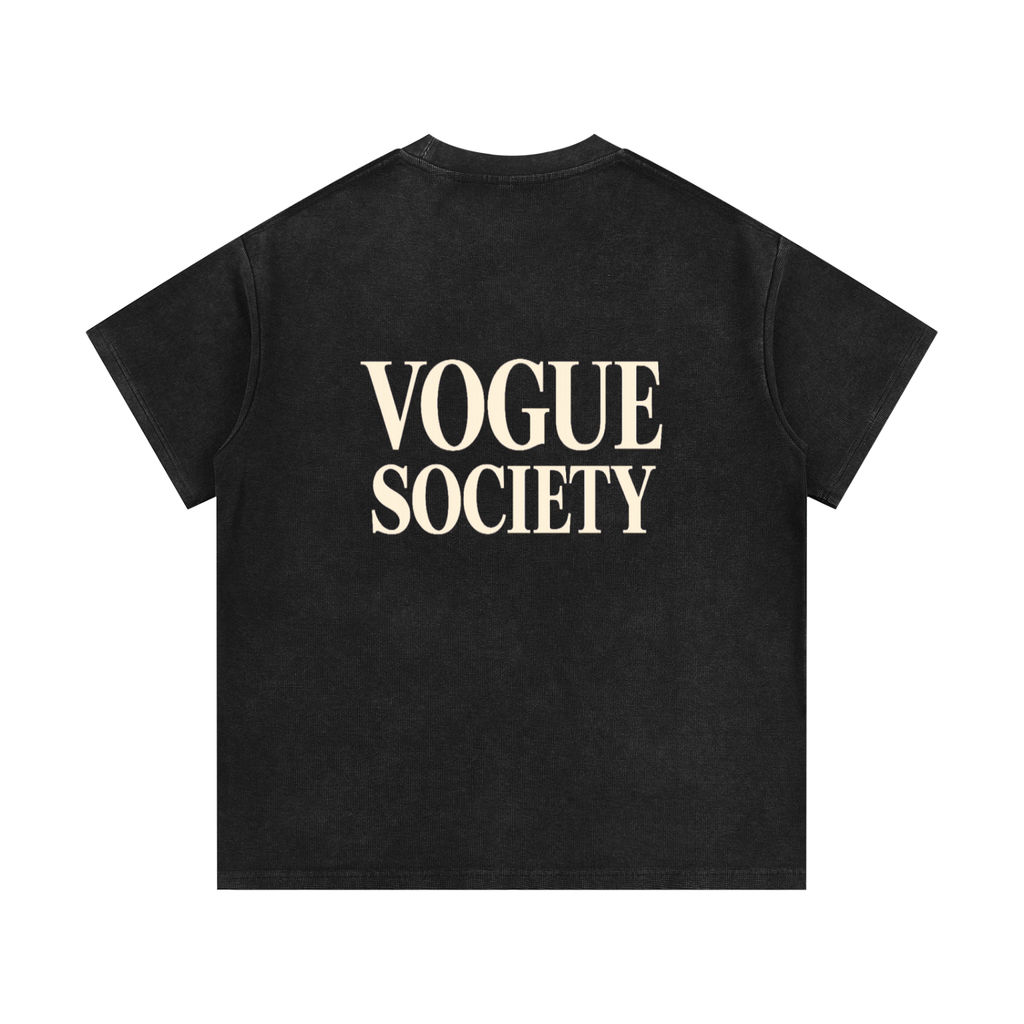 Mineral Wash Waffle Knit T-Shirt
