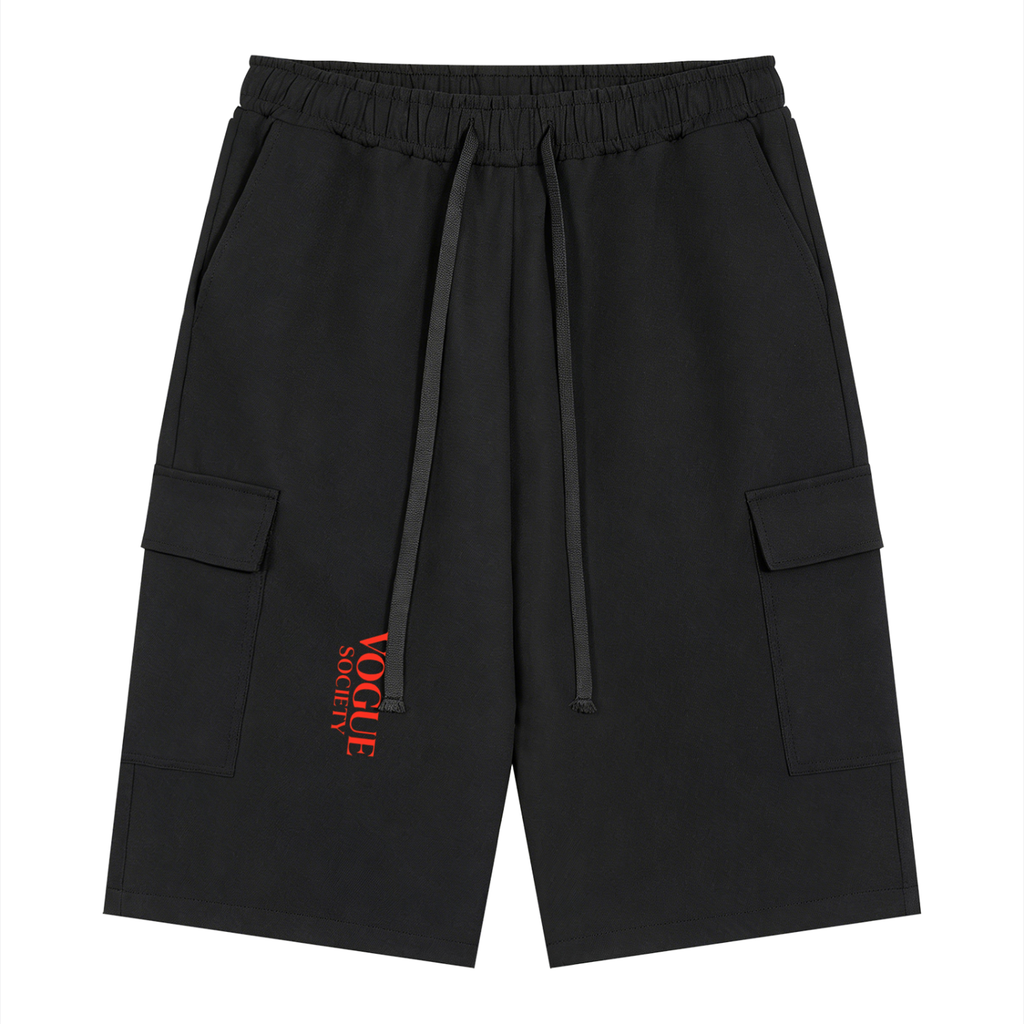 Unisex Drawstring Cargo Shorts