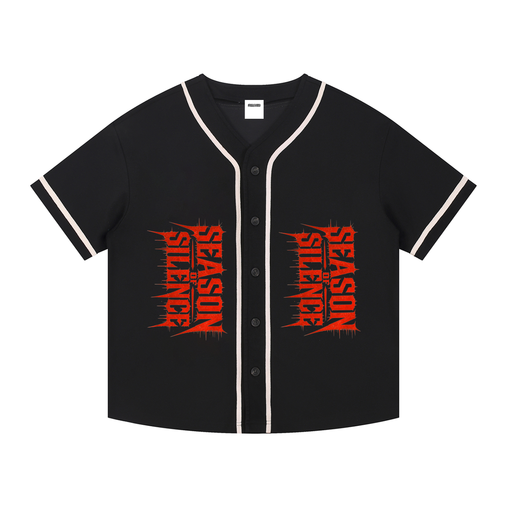 Contrast Piped Button-Up Jersey