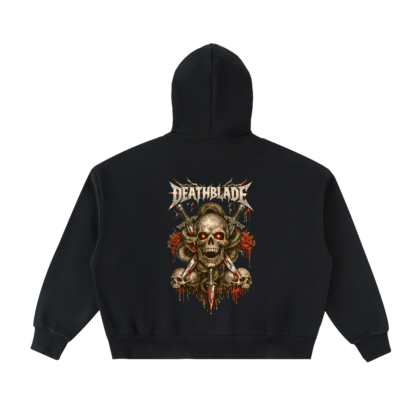 Fleeced Full-Zip Boxy Hoodie