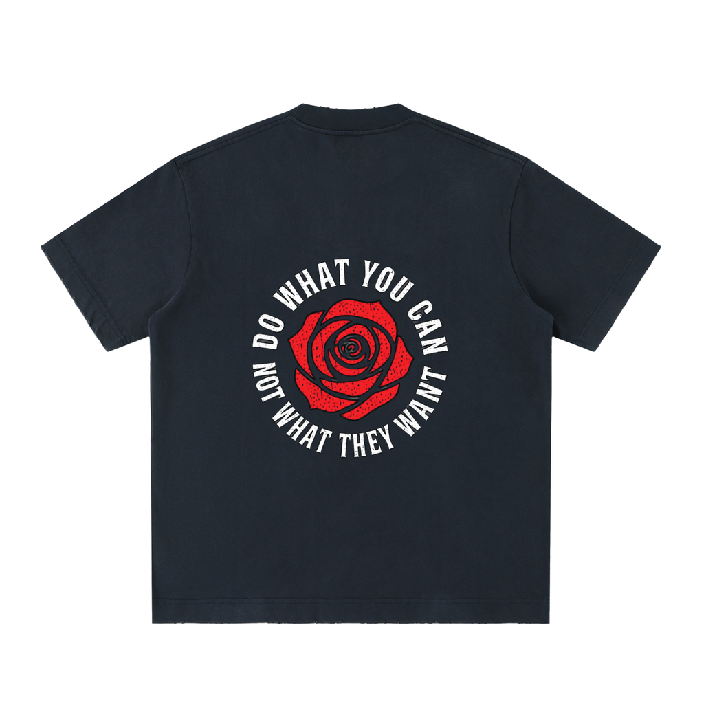 Heavyweight Vintage Washed Frayed T-Shirt