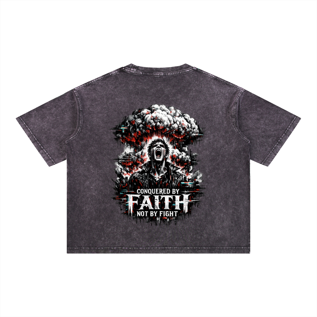 Mineral Wash Boxy Cotton T-Shirt