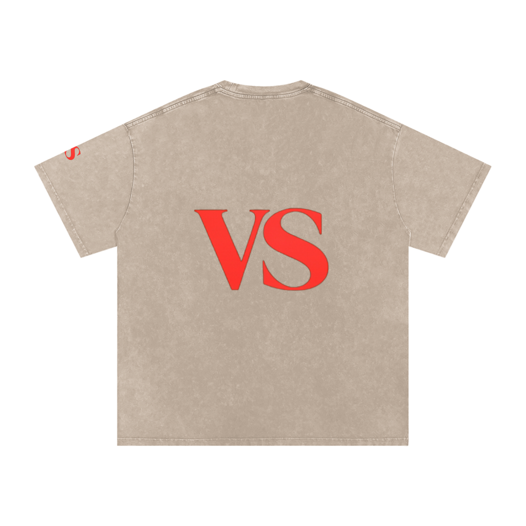Snow Washed Oversized Cotton T-Shirt