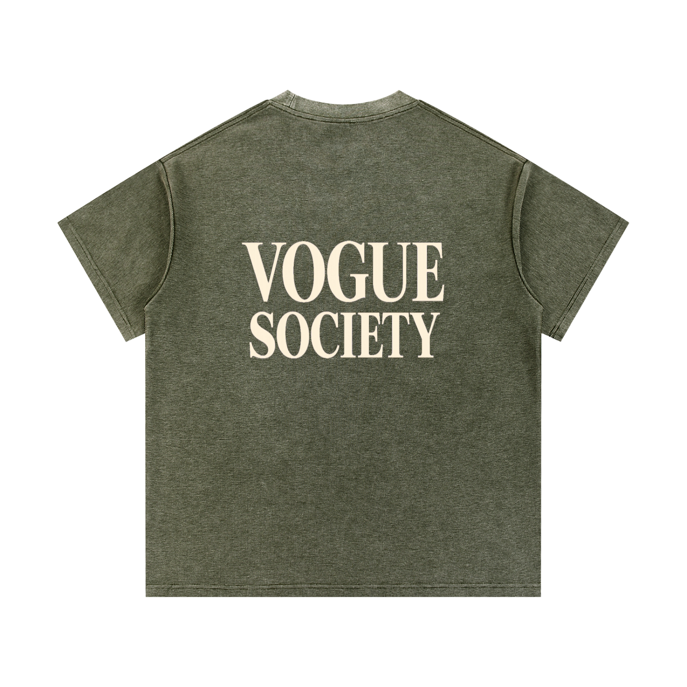 Mineral Wash Waffle Knit T-Shirt
