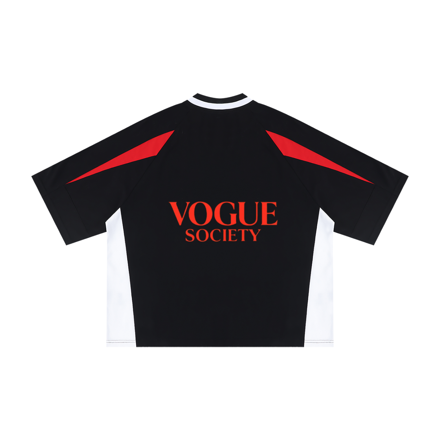 Unisex Oversized Color Block V-Neck T-Shirt