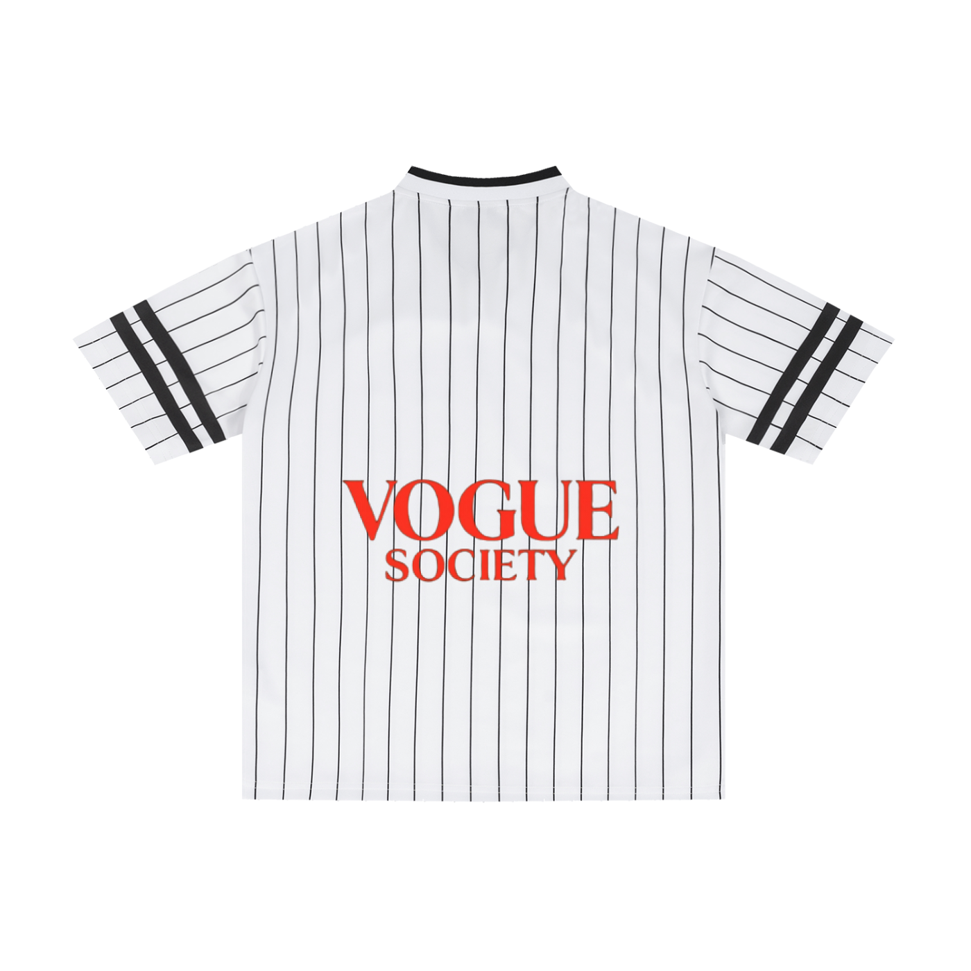 Unisex Striped Loose V-Neck T-Shirt