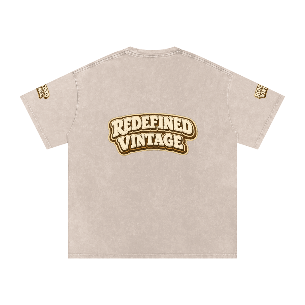 Snow Washed Oversized Cotton T-Shirt