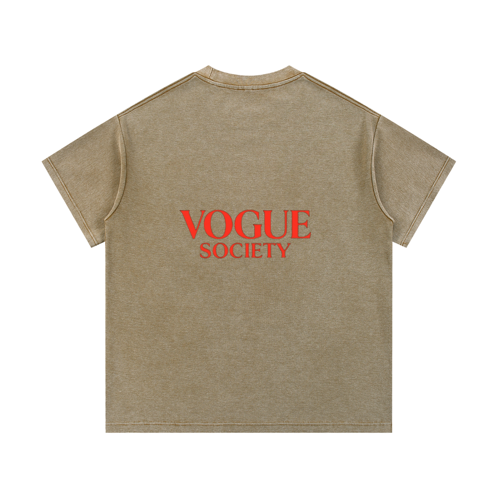 Mineral Wash Waffle Knit T-Shirt