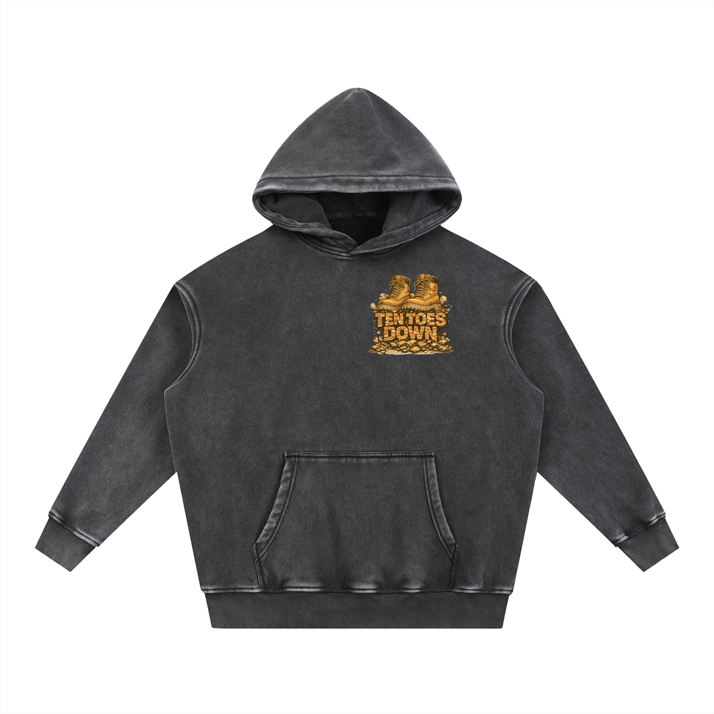 Snow Wash Fleece Oversize Hoodie