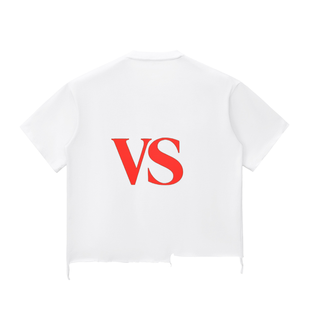 Snow Wash Raw-Hem Boxy T-shirt