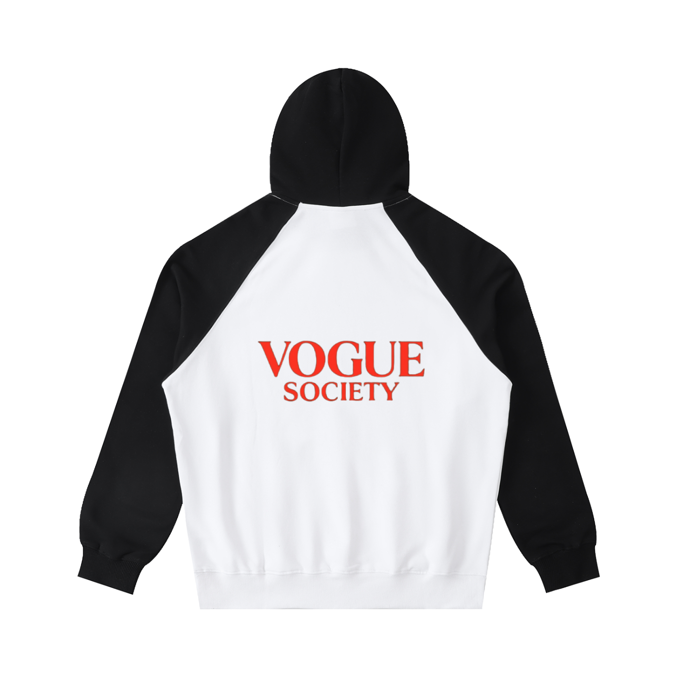 Color-Block Raglan Sleeve Hoodie