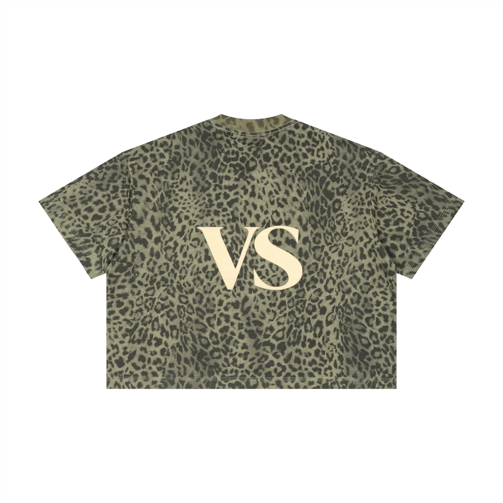 Unisex Leopard Print Boxy T-Shirt
