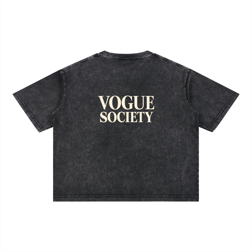 Mineral Wash Boxy Cotton T-Shirt