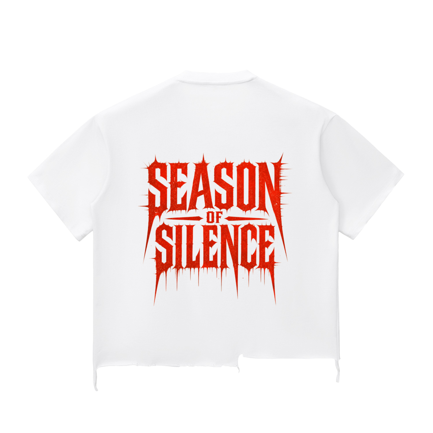 Snow Wash Raw-Hem Boxy T-shirt