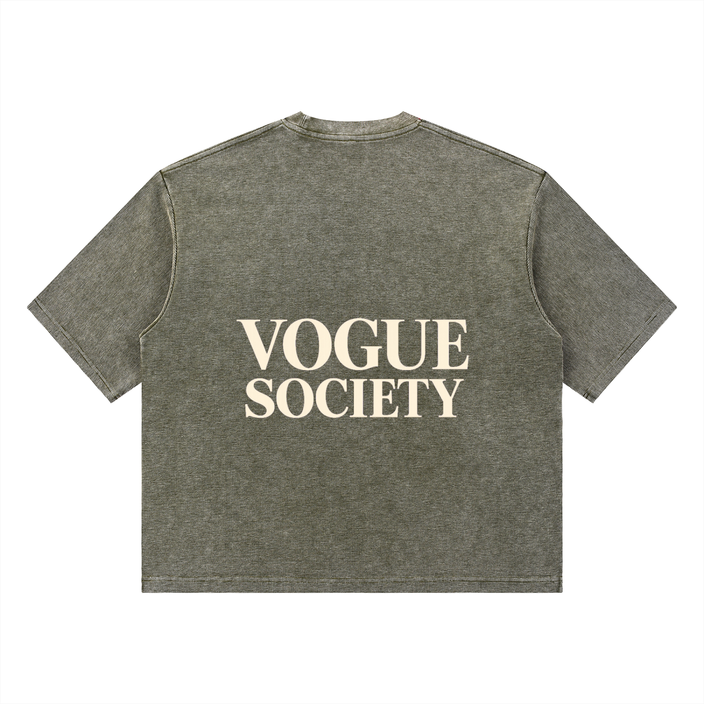 Unisex Mineral Wash Waffle Boxy T-Shirt