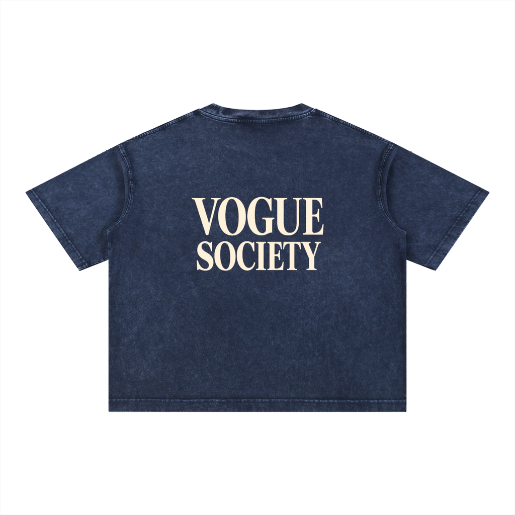 Mineral Wash Boxy Cotton T-Shirt