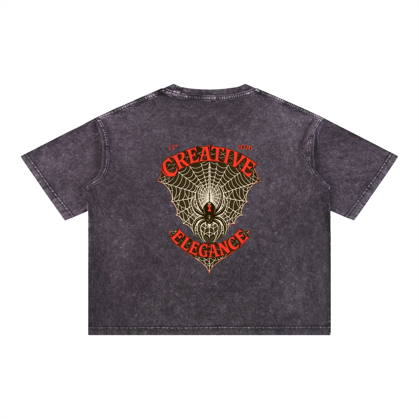 Mineral Wash Boxy Cotton T-Shirt