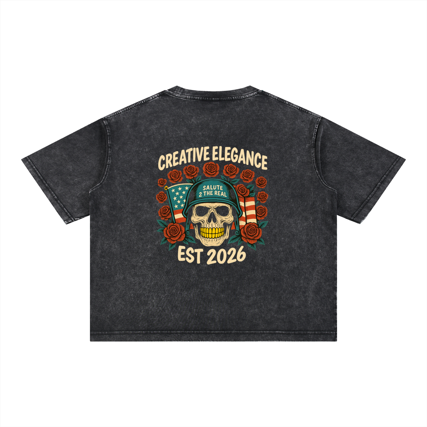 Mineral Wash Boxy Cotton T-Shirt