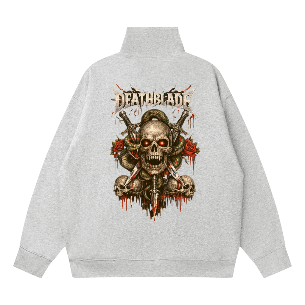Quarter-Zip Drop Shoulder Sweatshirt