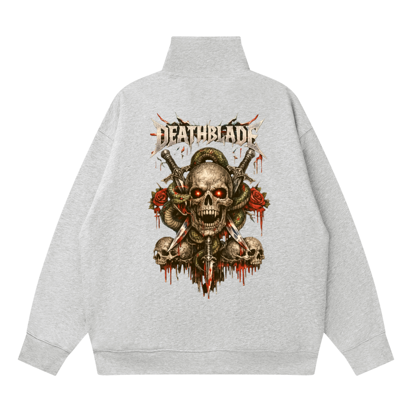 Quarter-Zip Drop Shoulder Sweatshirt