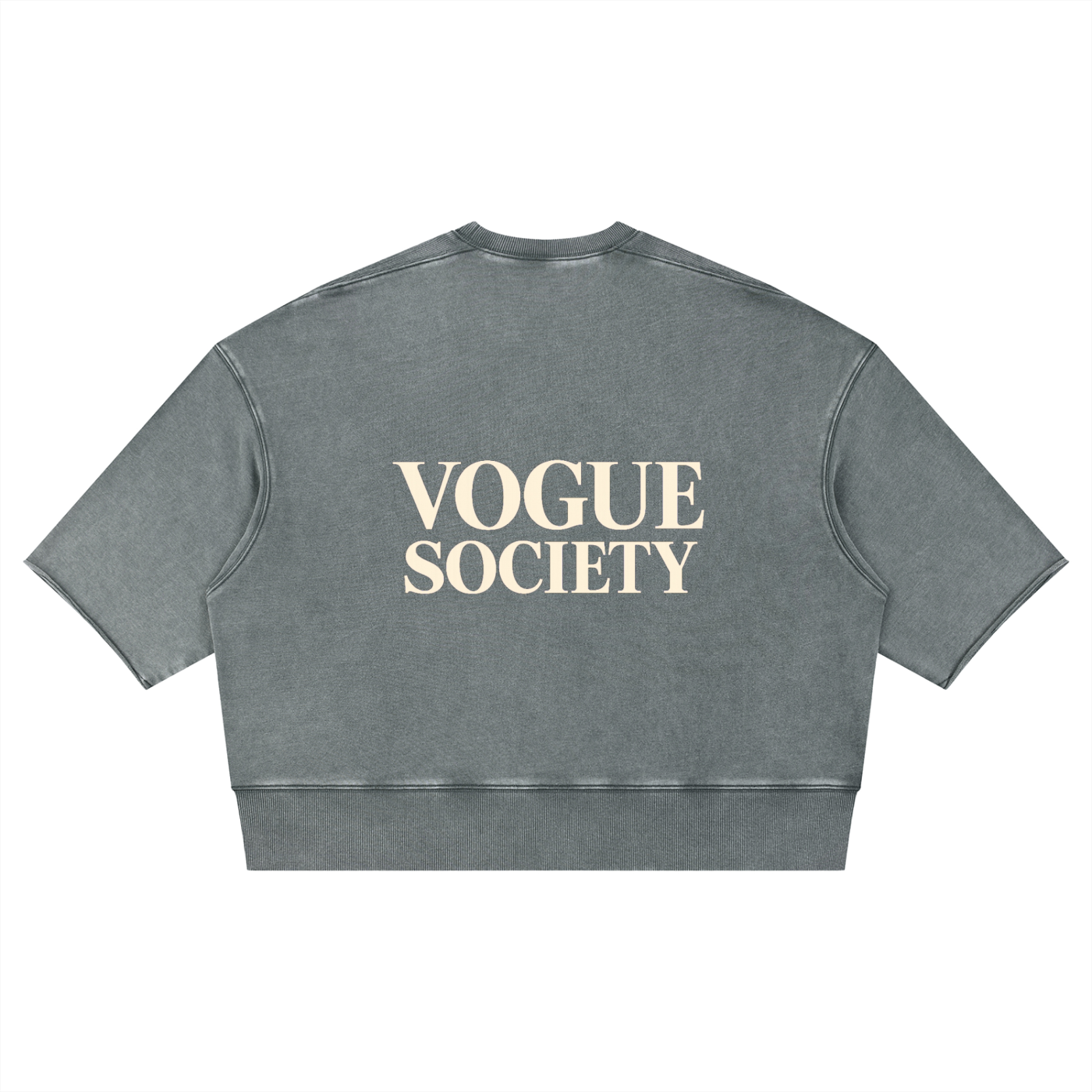 Unisex Mineral Wash Boxy Raw Edge T-Shirt