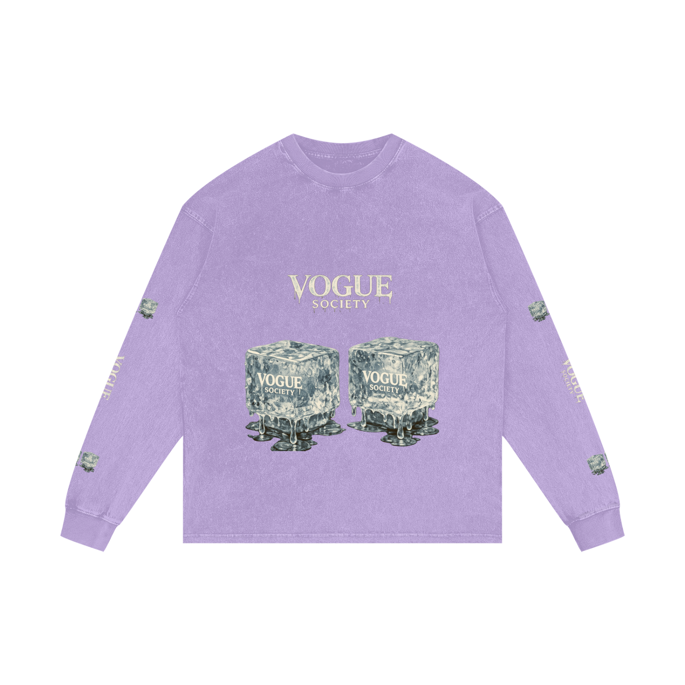 Acid Wash Oversize Long Sleeve T-Shirt