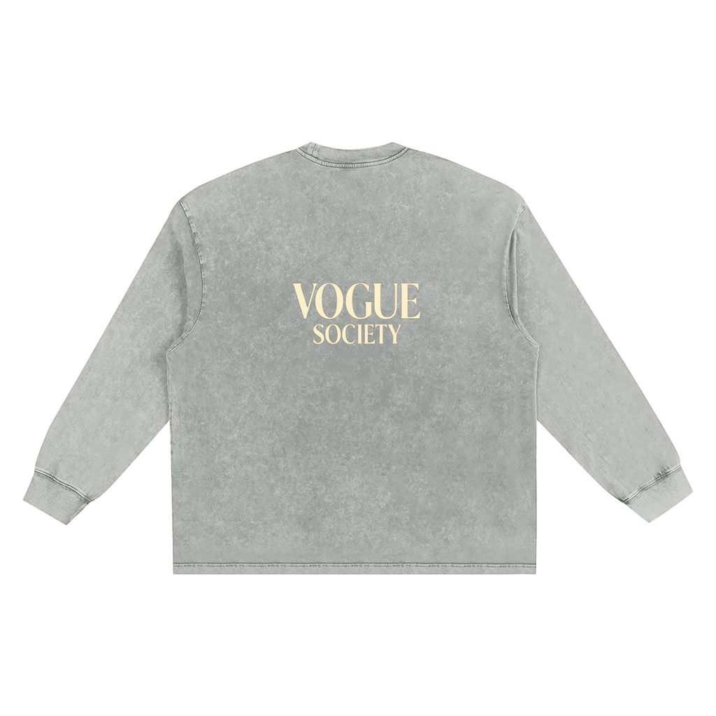 Snow Washed Frayed Edge T-Shirt