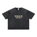 Mineral Wash Boxy Cotton T-Shirt