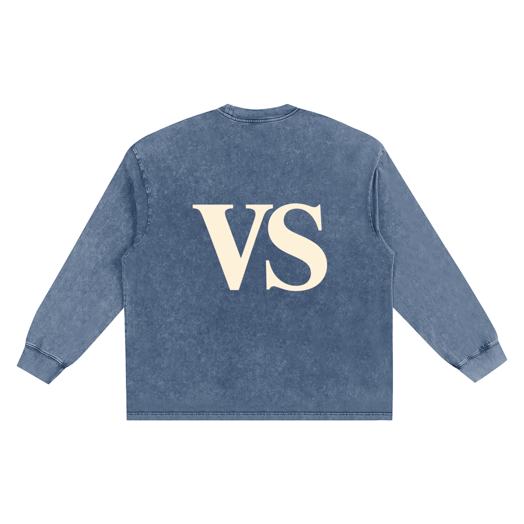 Snow Washed Frayed Edge T-Shirt