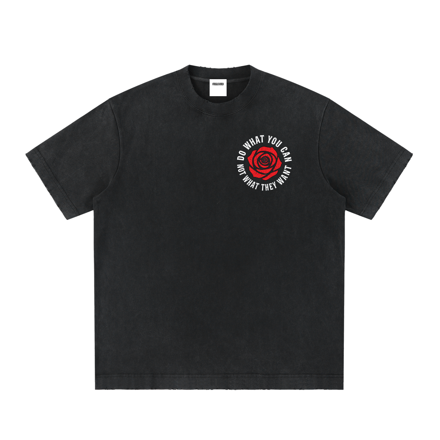 Heavyweight Vintage Washed Frayed T-Shirt