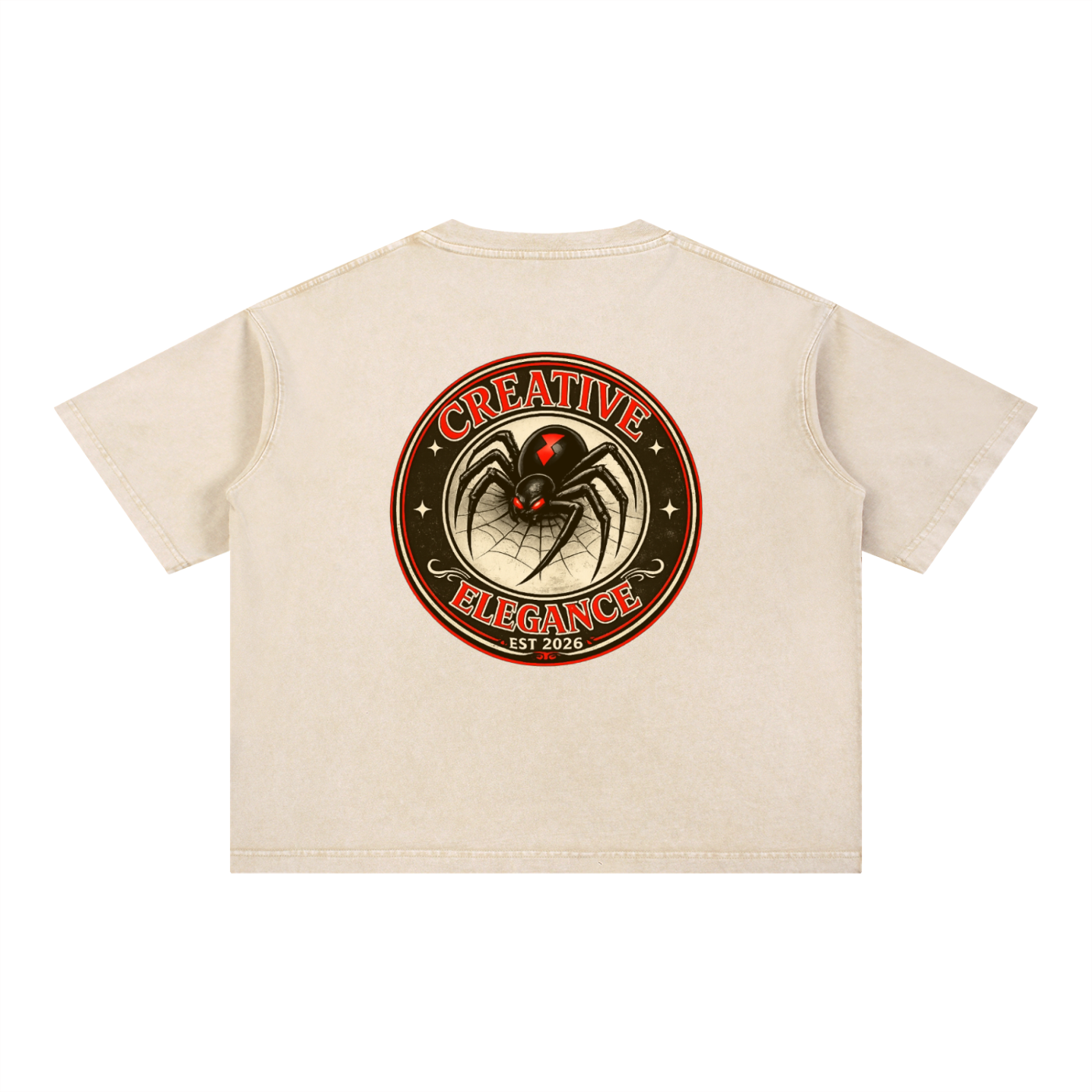 Mineral Wash Boxy Cotton T-Shirt