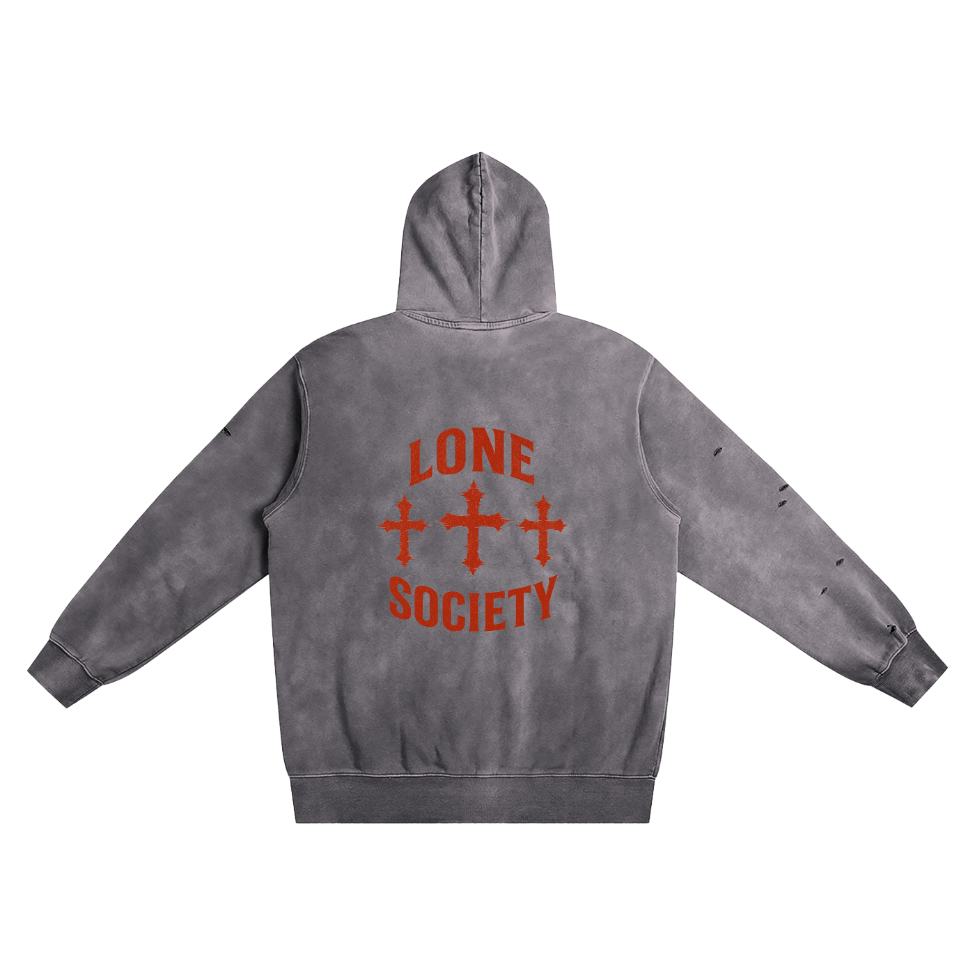 Distressed Vintage Wash Hoodie