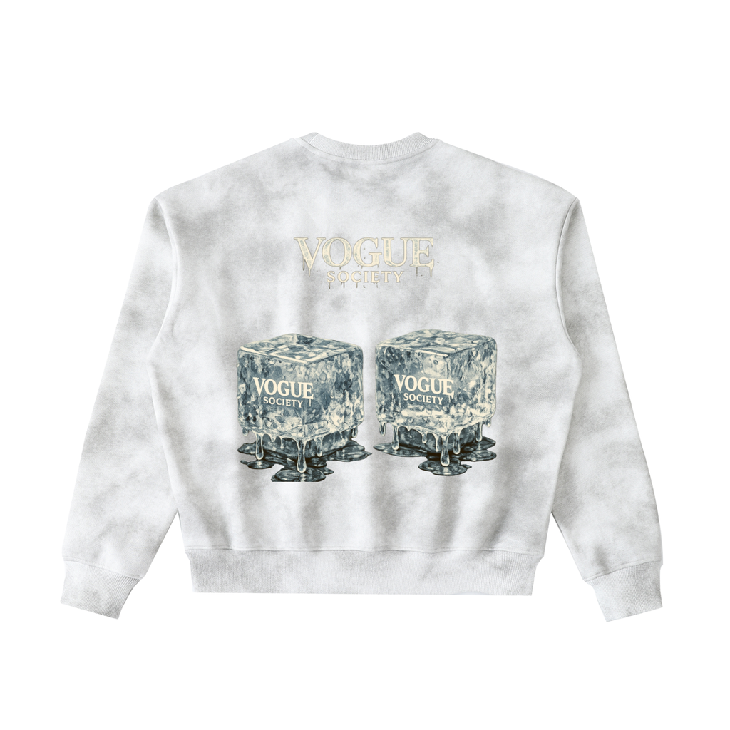 Dirty Washed Boxy Fleeced Sweatshirt