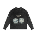 Acid Wash Oversize Long Sleeve T-Shirt