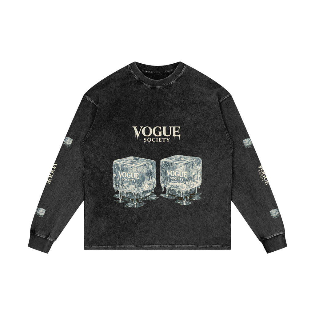 Acid Wash Oversize Long Sleeve T-Shirt (Copy)